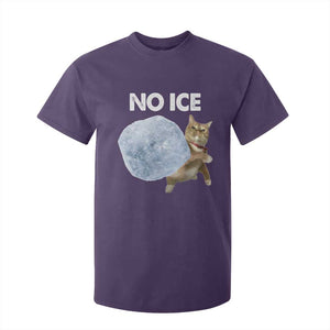 No Ice T Shirt For Kid Funny Cat Meme Subtle FDT Political Satire TS10 Purple Print Your Wear