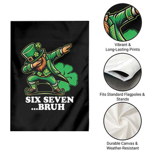 St Patricks Day Six Seven Bruh Garden Flag Leprechaun 67 Meme Irish Ireland Lucky Shamrocks TS10 Print Your Wear