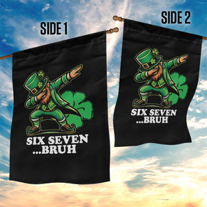 St Patricks Day Six Seven Bruh Garden Flag Leprechaun 67 Meme Irish Ireland Lucky Shamrocks TS10 Print Your Wear