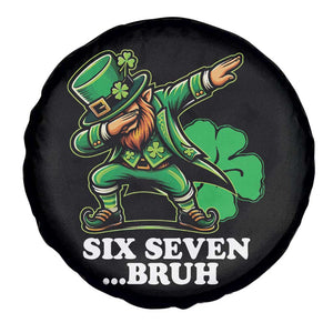 St Patricks Day Six Seven Bruh Spare Tire Cover Leprechaun 67 Meme Irish Ireland Lucky Shamrocks TS10 Print Your Wear
