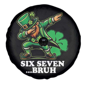 St Patricks Day Six Seven Bruh Spare Tire Cover Leprechaun 67 Meme Irish Ireland Lucky Shamrocks TS10 Print Your Wear