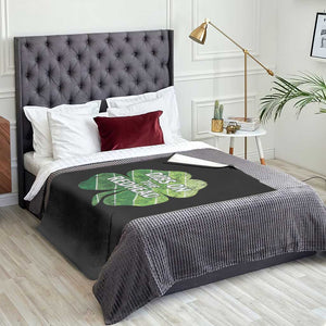 Funny Irish St Patricks Day Dibs On The Redhead Throw Blanket Retro Vintage Lucky Shamrock TS10 Print Your Wear
