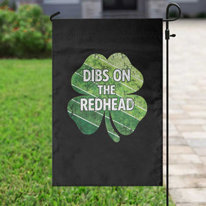 Funny Irish St Patricks Day Dibs On The Redhead Garden Flag Retro Vintage Lucky Shamrock TS10 Print Your Wear