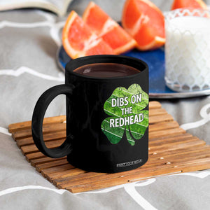 Funny Irish St Patricks Day Dibs On The Redhead Coffee Mug Retro Vintage Lucky Shamrock TS10 Print Your Wear