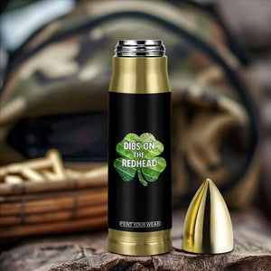Funny Irish St Patricks Day Dibs On The Redhead Bullet Tumbler Retro Vintage Lucky Shamrock TS10 Print Your Wear