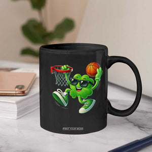 Basketball St Patricks Day Coffee Mug Cute Irish Shamrock Playing Basketball Player Team Boys TS10 Print Your Wear