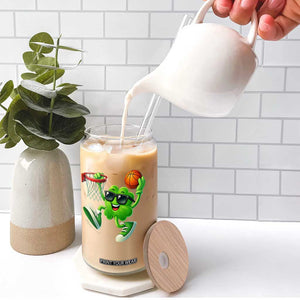 Basketball St Patricks Day Glass Can Cute Irish Shamrock Playing Basketball Player Team Boys TS10 Print Your Wear