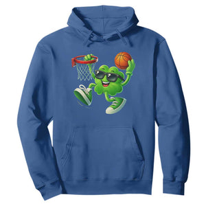 Basketball St Patricks Day Hoodie Cute Irish Shamrock Playing Basketball Player Team Boys TS10 Royal Blue Print Your Wear