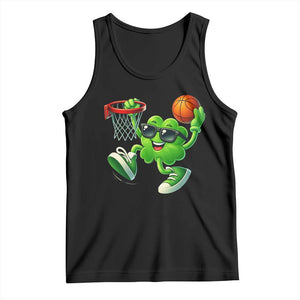 Basketball St Patricks Day Tank Top Cute Irish Shamrock Playing Basketball Player Team Boys TS10 Black Print Your Wear