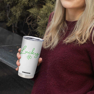 Lucky Irish Shamrock Tumbler Cup St Patricks Day Letter Print Lightweight TS10 Print Your Wear