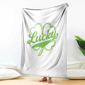 Vintage Lucky Shamrock Throw Blanket Irish St Patricks Day TS10 Print Your Wear