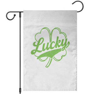 Vintage Lucky Shamrock Garden Flag Irish St Patricks Day TS10 White Print Your Wear