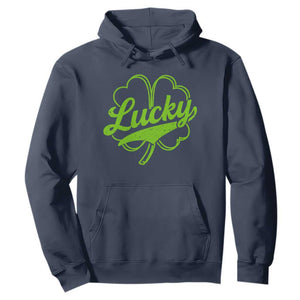 Vintage Lucky Shamrock Hoodie Irish St Patricks Day TS10 Navy Print Your Wear