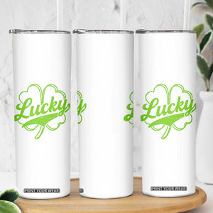 Vintage Lucky Shamrock Skinny Tumbler Irish St Patricks Day TS10 Print Your Wear