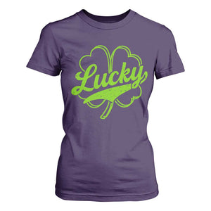 Vintage Lucky Shamrock T Shirt For Women Irish St Patricks Day TS10 Purple Print Your Wear