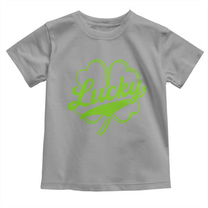 Vintage Lucky Shamrock Toddler T Shirt Irish St Patricks Day TS10 Sport Gray Print Your Wear