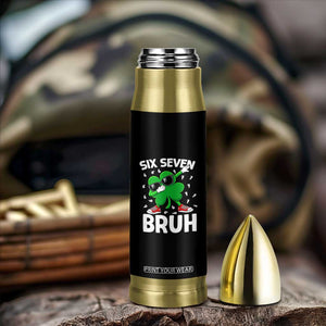 Funny Irish St Patricks Day Shamrock 67 Meme Bullet Tumbler Six Seven Bruh Gen Alpha Slang TS10 Print Your Wear