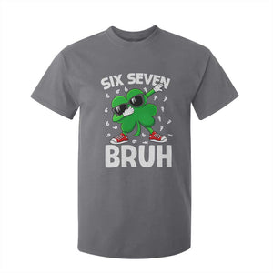 Funny Irish St Patricks Day Shamrock 67 Meme T Shirt For Kid Six Seven Bruh Gen Alpha Slang TS10 Charcoal Print Your Wear