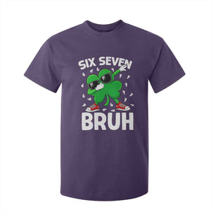Funny Irish St Patricks Day Shamrock 67 Meme T Shirt For Kid Six Seven Bruh Gen Alpha Slang TS10 Purple Print Your Wear