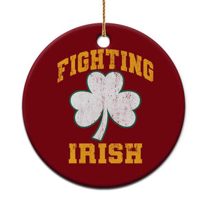 Vintage Fighting Irish Ceramic Ornament Retro History Gold Shamrock TS10 1pc Red Print Your Wear