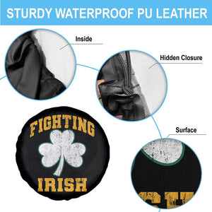 Vintage Fighting Irish Spare Tire Cover Retro History Gold Shamrock TS10 Print Your Wear