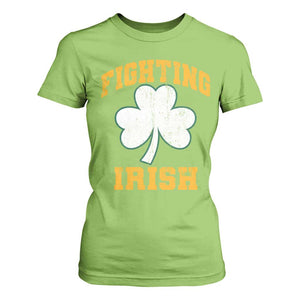 Vintage Fighting Irish T Shirt For Women Retro History Gold Shamrock TS10 Lime Print Your Wear