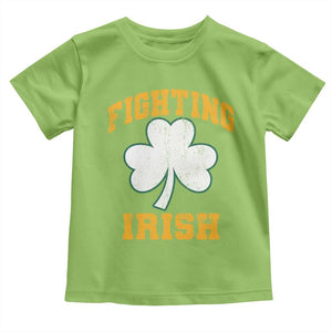 Vintage Fighting Irish Toddler T Shirt Retro History Gold Shamrock TS10 Lime Print Your Wear