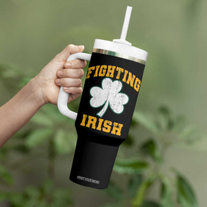 Vintage Fighting Irish Tumbler With Handle Retro History Gold Shamrock TS10 Print Your Wear