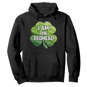 Funny Irish St Patricks Day Im The Redhead Hoodie Retro Vintage Lucky Shamrock TS10 Black Print Your Wear