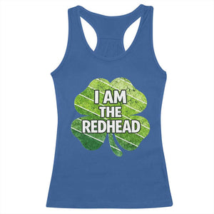 Funny Irish St Patricks Day Im The Redhead Racerback Tank Top Retro Vintage Lucky Shamrock TS10 Royal Blue Print Your Wear
