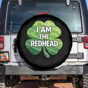 Funny Irish St Patricks Day Im The Redhead Spare Tire Cover Retro Vintage Lucky Shamrock TS10 No hole Black Print Your Wear