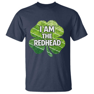 Funny Irish St Patricks Day Im The Redhead T Shirt Retro Vintage Lucky Shamrock TS10 Navy Print Your Wear