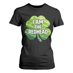 Funny Irish St Patricks Day Im The Redhead T Shirt For Women Retro Vintage Lucky Shamrock TS10 Black Print Your Wear