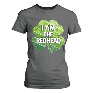 Funny Irish St Patricks Day Im The Redhead T Shirt For Women Retro Vintage Lucky Shamrock TS10 Dark Heather Print Your Wear