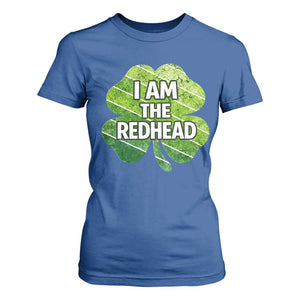 Funny Irish St Patricks Day Im The Redhead T Shirt For Women Retro Vintage Lucky Shamrock TS10 Royal Blue Print Your Wear