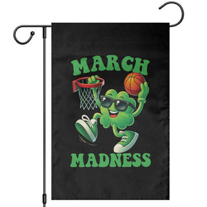 Basketball St Patricks Day Garden Flag Mad Madness Irish Shamrock Playing Basketball Player Team Boys TS10 Black Print Your Wear
