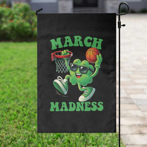 Basketball St Patricks Day Garden Flag Mad Madness Irish Shamrock Playing Basketball Player Team Boys TS10 Print Your Wear