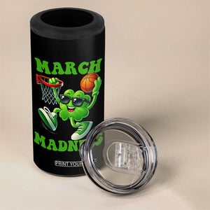 Basketball St Patricks Day 4 in 1 Can Cooler Tumbler Mad Madness Irish Shamrock Playing Basketball Player Team Boys TS10 Print Your Wear