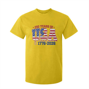 USA 250 Years Of Freedom T Shirt For Kid USA Independence 250th Anniversary 1776 2026 Patriotic Flag TS10 Daisy Print Your Wear