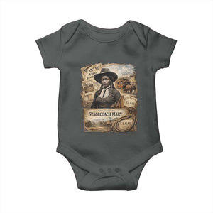 Black History Black Cowgirl Baby Onesie Western Rodeo African American Melanin Texas Women TS10 Dark Heather Print Your Wear