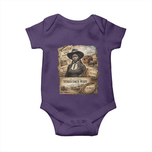 Black History Black Cowgirl Baby Onesie Western Rodeo African American Melanin Texas Women TS10 Purple Print Your Wear