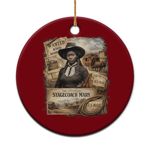 Black History Black Cowgirl Ceramic Ornament Western Rodeo African American Melanin Texas Women TS10 1pc Red Print Your Wear