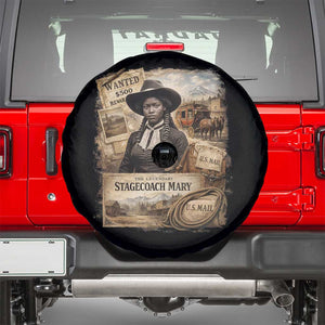 Black History Black Cowgirl Spare Tire Cover Western Rodeo African American Melanin Texas Women TS10 Black Print Your Wear