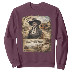Black History Black Cowgirl Sweatshirt Western Rodeo African American Melanin Texas Women TS10 Maroon Print Your Wear