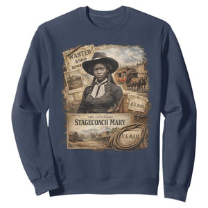 Black History Black Cowgirl Sweatshirt Western Rodeo African American Melanin Texas Women TS10 Navy Print Your Wear