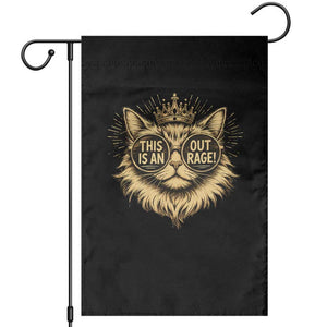 Funny Princess Cat Garden Flag This Is An Outrage Donut Gold Cat Lover Gifts TS10 Black Print Your Wear