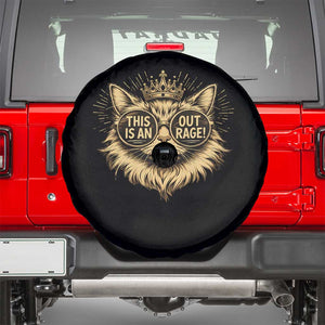 Funny Princess Cat Spare Tire Cover This Is An Outrage Donut Gold Cat Lover Gifts TS10 Black Print Your Wear