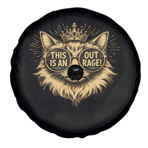 Funny Princess Cat Spare Tire Cover This Is An Outrage Donut Gold Cat Lover Gifts TS10 Print Your Wear
