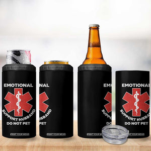Do Not Pet Husband 4 in 1 Can Cooler Tumbler Funny Sarcastic Saying TS10 Print Your Wear