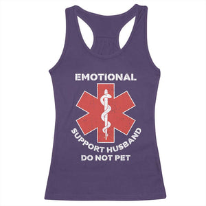 Do Not Pet Husband Racerback Tank Top Funny Sarcastic Saying TS10 Purple Print Your Wear